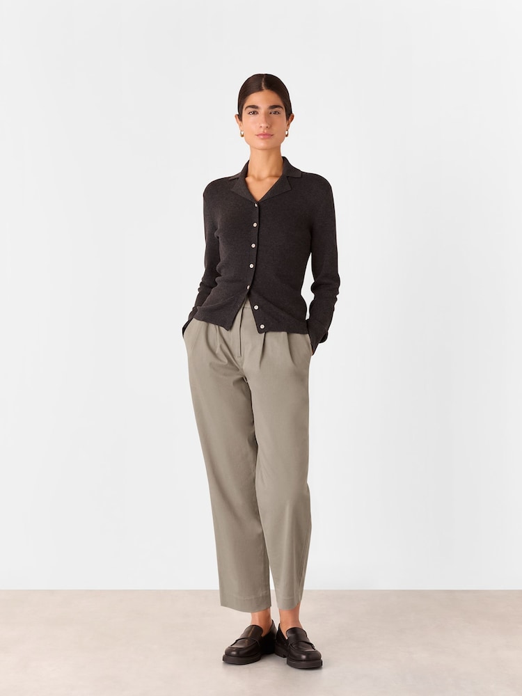 Whistles Nude Bethany Barrel Leg Trousers - Image 2 of 5