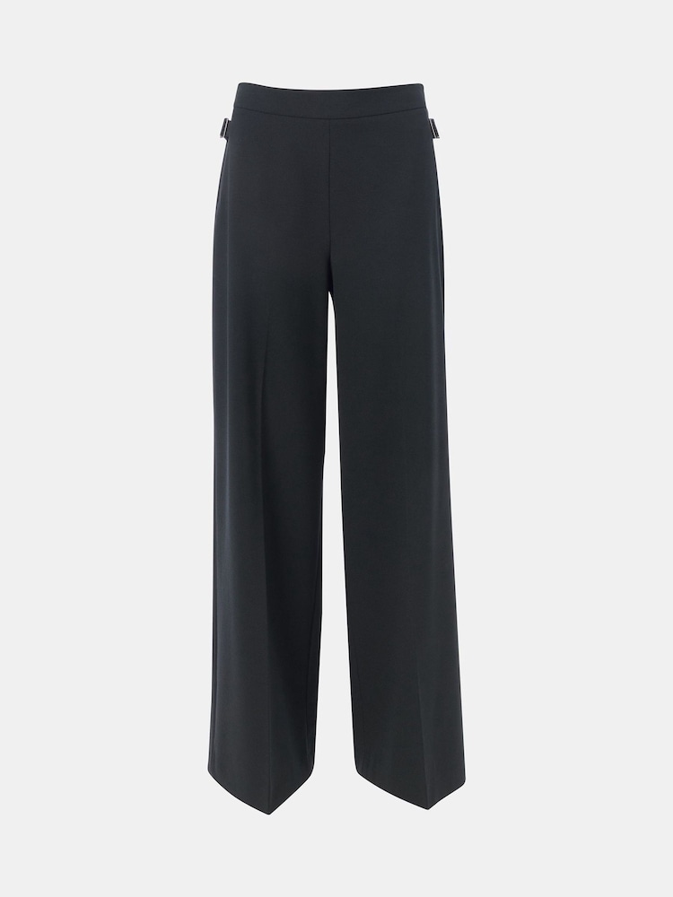 Whistles Black Louisa Tab Detail Trousers - Image 5 of 5
