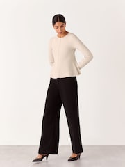 Sweter dzianinowy Whistles z baskinką - Image 1 of 5