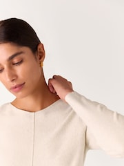 Sweter dzianinowy Whistles z baskinką - Image 4 of 5
