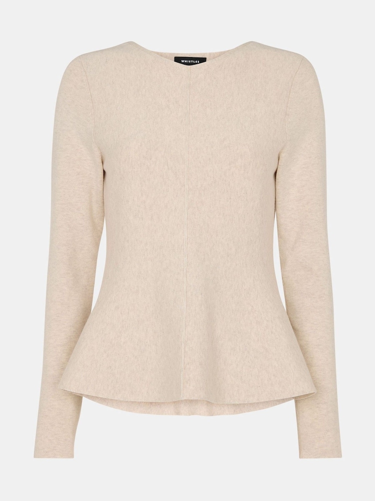 Sweter dzianinowy Whistles z baskinką - Image 5 of 5