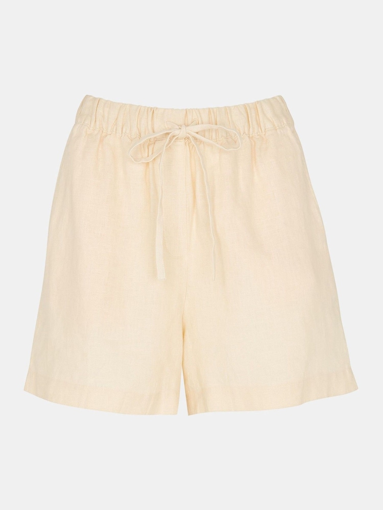 Whistles Shorts aus Leinen mit elastischem Bund aus 100 % Baumwolle - Bild 5 von 5