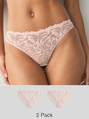 Rose clair - Lot de culottes en dentelle Ultimate Comfort 2 - Image 1 of 8