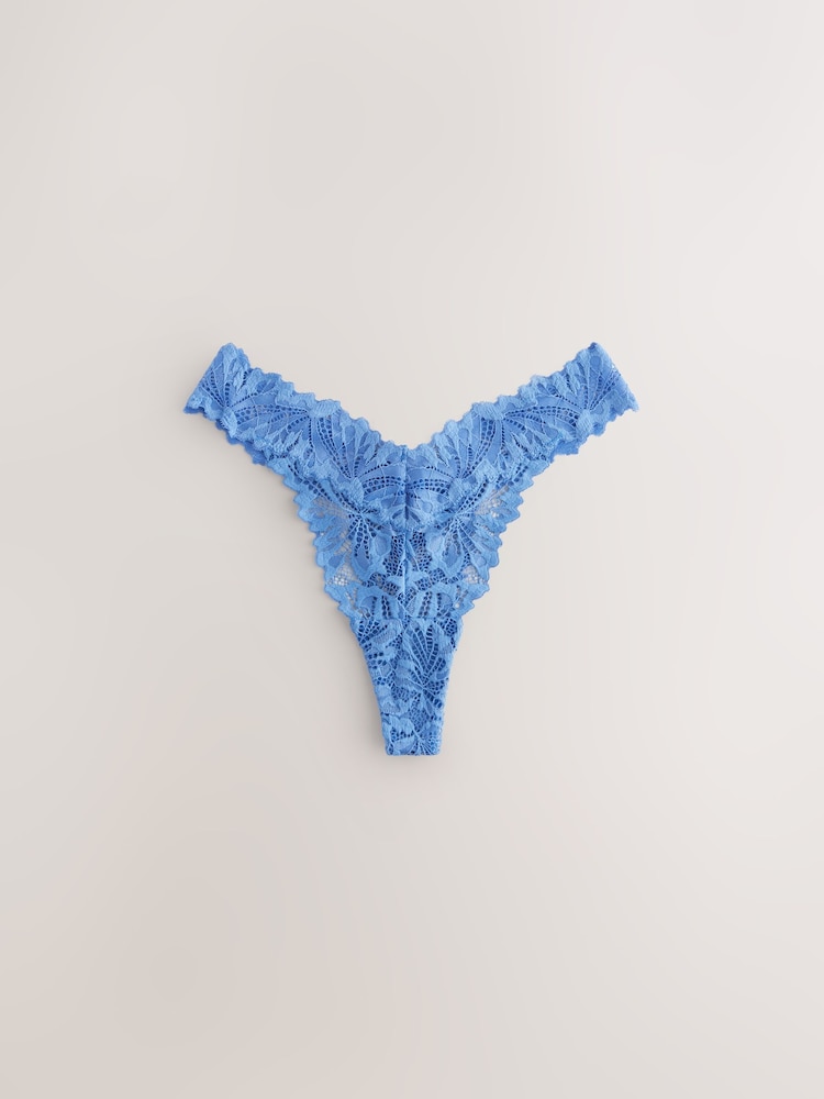 Bleu - Lot de culottes en dentelle Ultimate Comfort 2 - Image 6 of 8