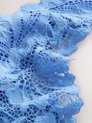 Blue Thong Ultimate Comfort Lace Knickers 2 Pack - Image 8 of 8