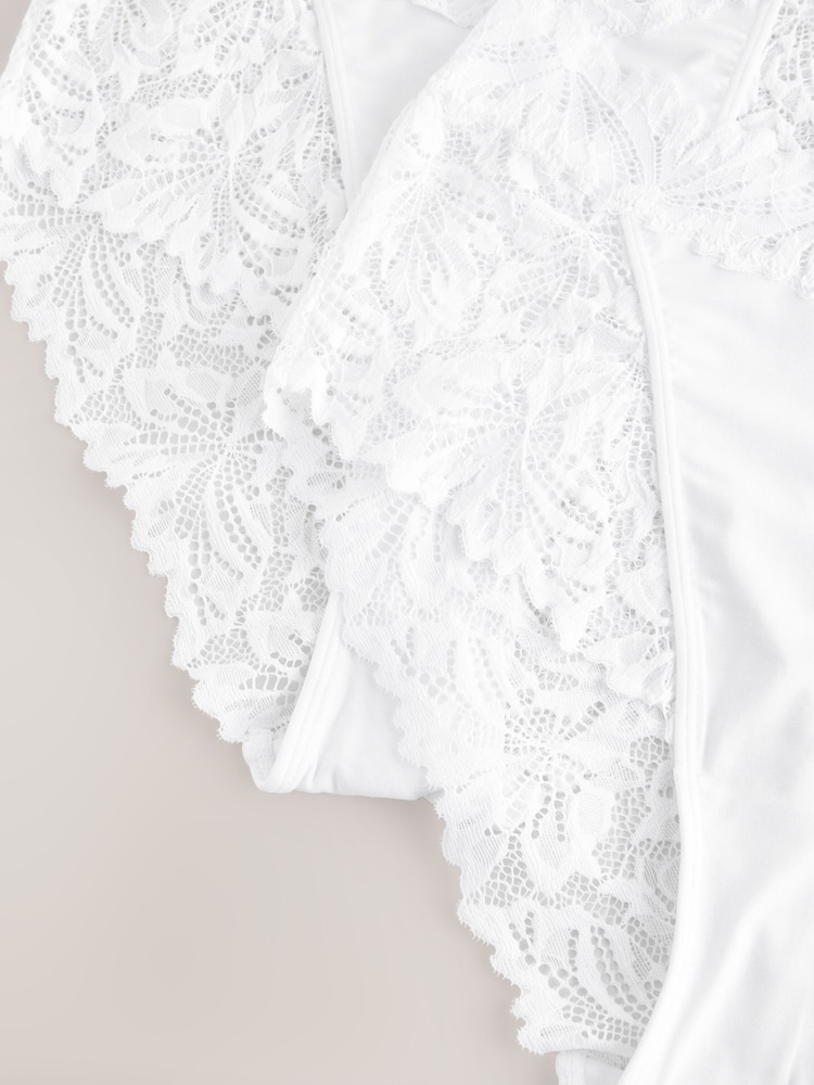 Blanc - Lot de culottes en dentelle Ultimate Comfort 2 - Image 8 of 9