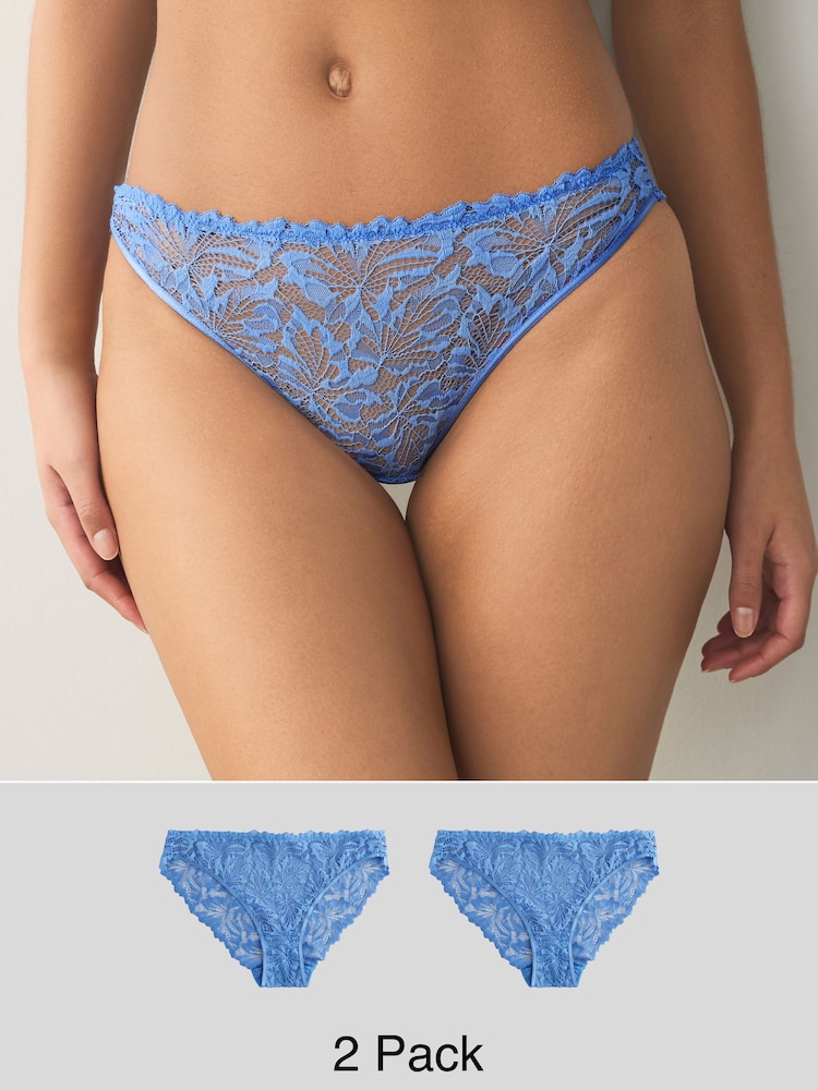 Blau - Ultimate Comfort Spitzenhöschen 2er-Pack - Bild 1 von 8 Blau - Ultimate Comfort Spitzenhöschen 2er-Pack - Bild 1 von 8