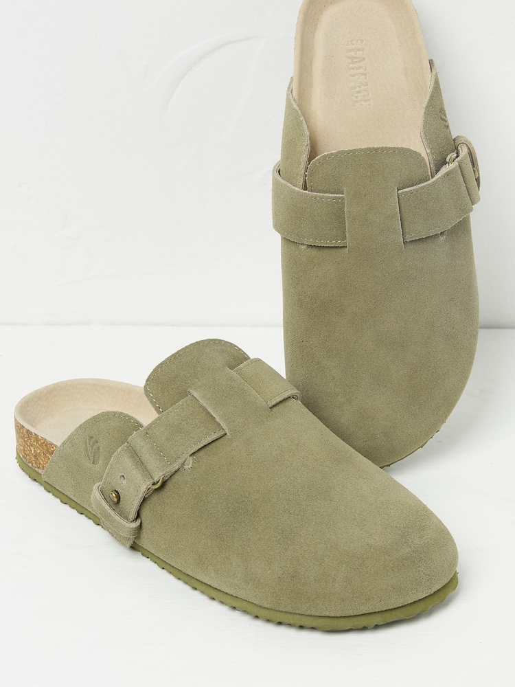 FatFace Elsie Khaki Green House Shoes - Image 3 of 3