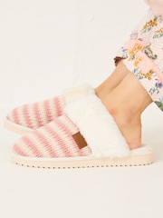FatFace Pink Kaia Knit Mules - Image 2 of 4