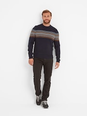 Tog 24 Blue Mens Reece Knitted Jumper - Image 1 of 5
