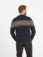 Tog 24 Blue Mens Reece Knitted Jumper - Image 3 of 5