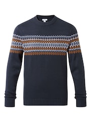 Tog 24 Blue Mens Reece Knitted Jumper - Image 5 of 5