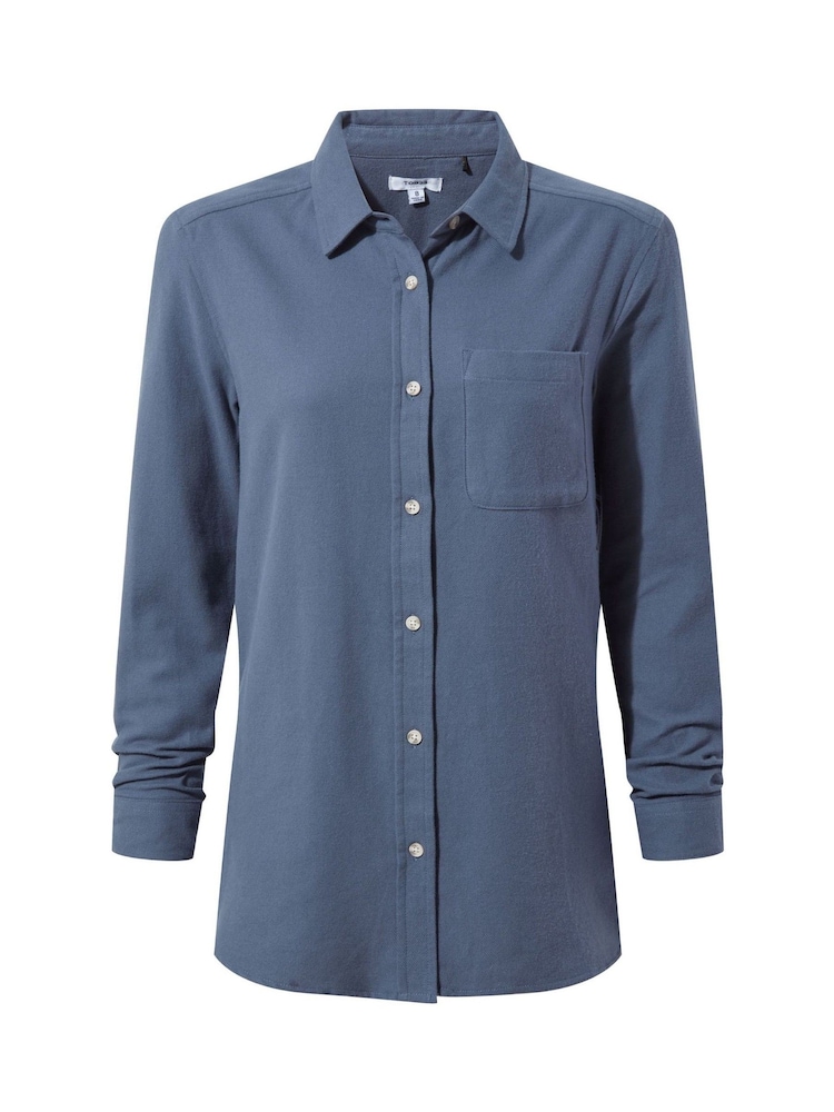 Tog 24 Blue Womens Teiga 100% Cotton Shirt - Image 4 of 4