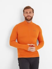 Tog 24 Orange Snowdon Thermal Quarter Zip Saga T-Shirt - Image 2 of 5