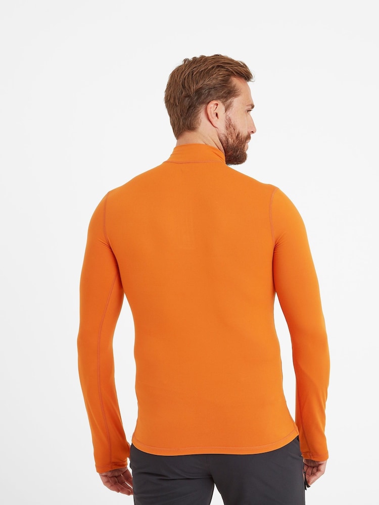 Oranje - Tog 24 Snowdon Saga thermisch T-shirt met korte rits - Image 3 of 5