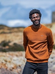 Tog 24 Brown Todd Mens Sherpa Sweat Petrol Jumper - Image 1 of 6