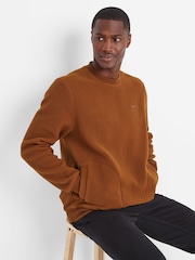 Tog 24 Brown Todd Mens Sherpa Sweat Petrol Jumper - Image 5 of 6