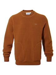 Tog 24 Brown Todd Mens Sherpa Sweat Petrol Jumper - Image 6 of 6
