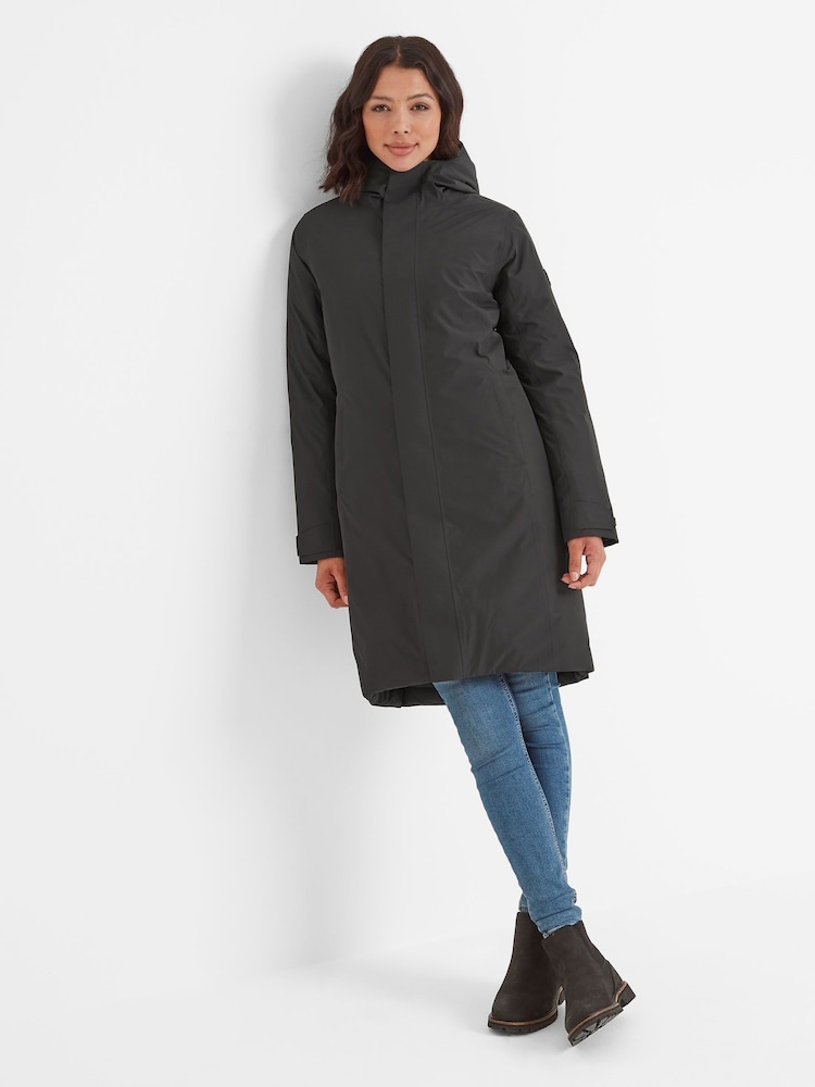 Schwarz - Tog 24, Reiner, wasserfester Damen-Parka mit Kapuze und Waschung - Bild 2 von 7 Schwarz - Tog 24, Reiner, wasserfester Damen-Parka mit Kapuze und Waschung - Bild 2 von 7