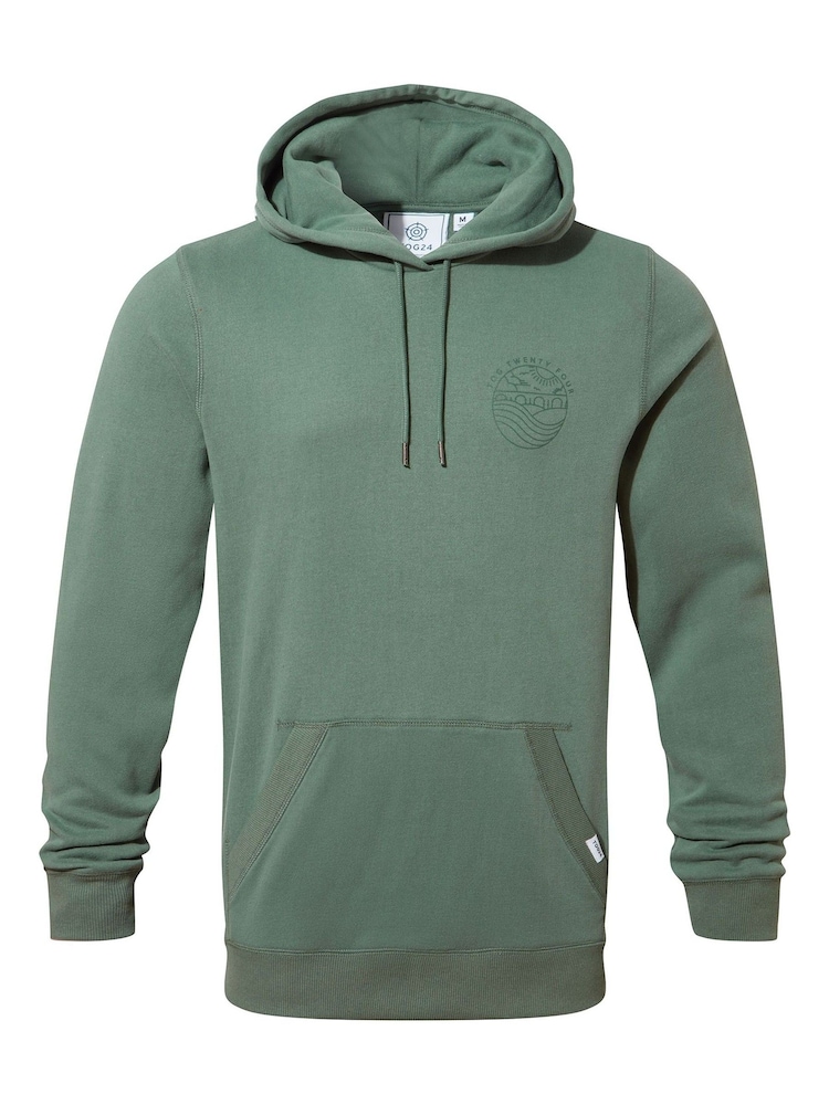 Tog 24 Green Mens Thirlby Overhead Light Forest Hoodie - Image 5 of 5 Tog 24 Green Mens Thirlby Overhead Light Forest Hoodie - Image 5 of 5