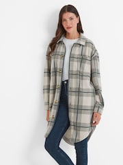 Tog 24 Grey Womens Slough Check Shacket - Image 3 of 7