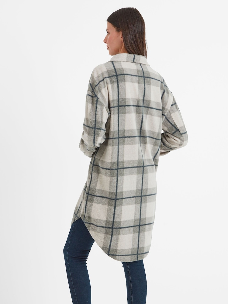 Tog 24 Grey Womens Slough Check Shacket - Image 4 of 7