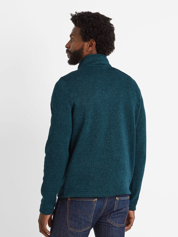Groen - Tog 24 Pearson fleece met gebreide look en kwartrits - Image 3 of 6