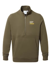 Tog 24 Green Mens Renard Quarter Zip Sweatshirt - Image 5 of 5