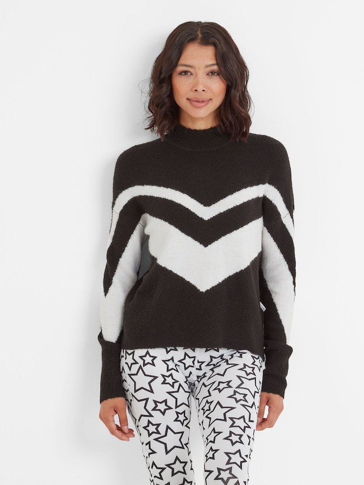 Tog 24 Black Womens Piste Knitted Jumper - Image 2 of 5