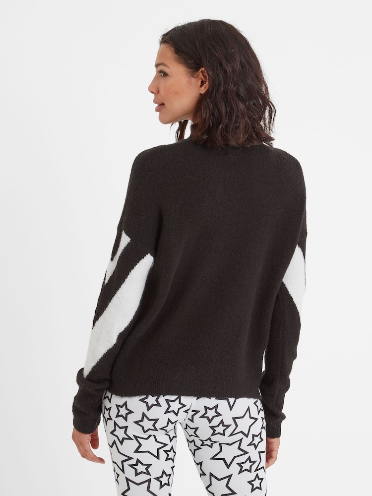 Tog 24 Black Womens Piste Knitted Jumper - Image 3 of 5