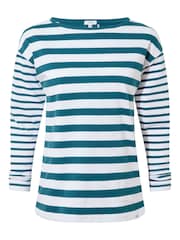 Tog 24 Blue Womens Pippa Long Sleeve 100% Cotton T-Shirt - Image 5 of 5