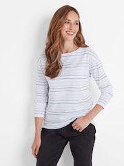Tog 24 Blue Womens Pippa Long Sleeve 100% Cotton T-Shirt - Image 2 of 5
