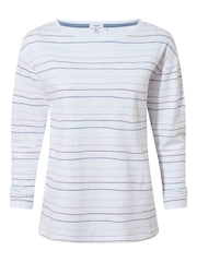 Tog 24 Blue Womens Pippa Long Sleeve 100% Cotton T-Shirt - Image 5 of 5