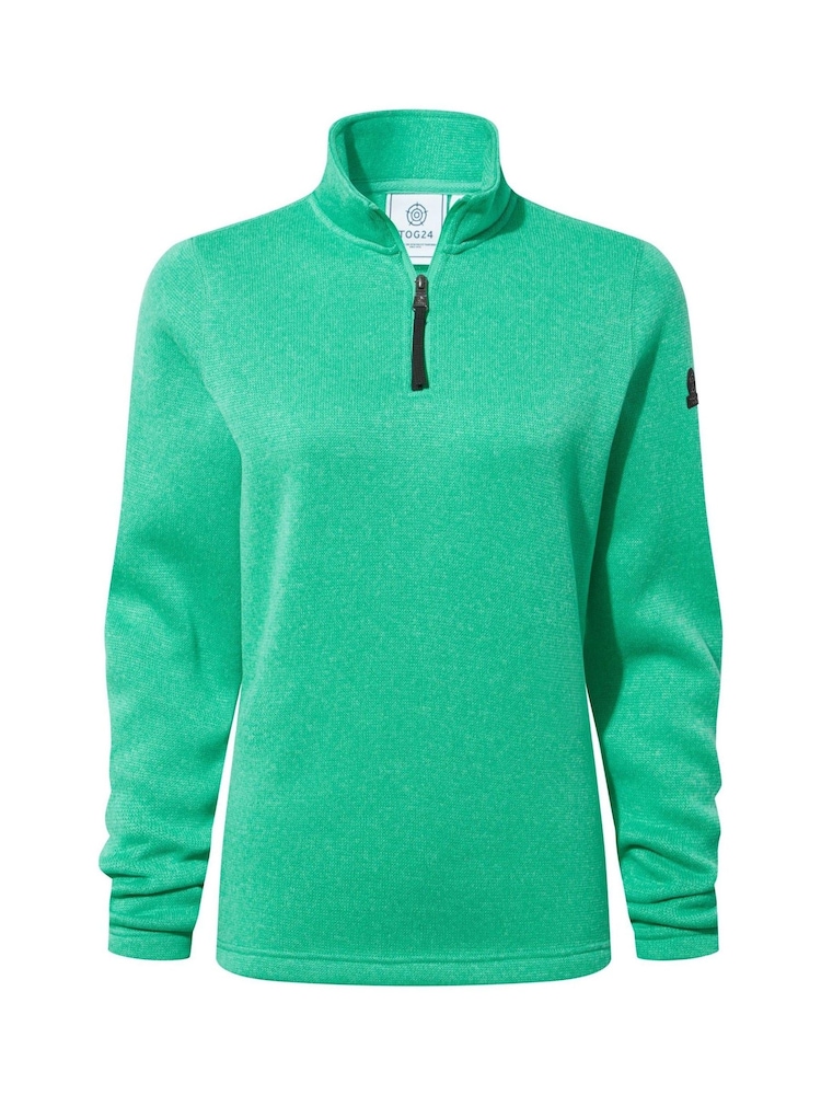 Tog 24 Green Womens Pearson Knitlook Zipneck Deep Fleece - Image 6 of 6 Tog 24 Green Womens Pearson Knitlook Zipneck Deep Fleece - Image 6 of 6