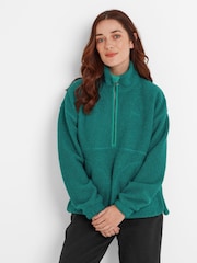 Tog 24 Blue Vance Womens Sherpa Zip Neck  Jumper - Image 2 of 7
