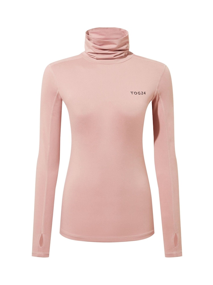 Rosa pálido - Camiseta térmica con cremallera corta Snowdon de Tog 24 - Imagen 5 de 5 Rosa pálido - Camiseta térmica con cremallera corta Snowdon de Tog 24 - Imagen 5 de 5
