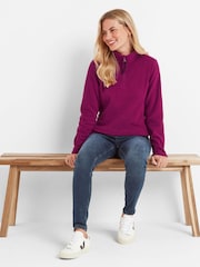 Tog 24 Purple Revive Fleece Zip Neck Jumper - Image 3 of 6