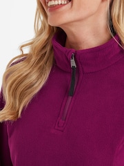 Tog 24 Purple Revive Fleece Zip Neck Jumper - Image 4 of 6