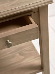 Cox & Cox Limewashed Camille Bedside Table - Image 2 of 4