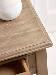 Cox & Cox Limewashed Camille Bedside Table - Image 3 of 4