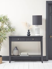Cox & Cox Black Camille Console Table - Image 1 of 5