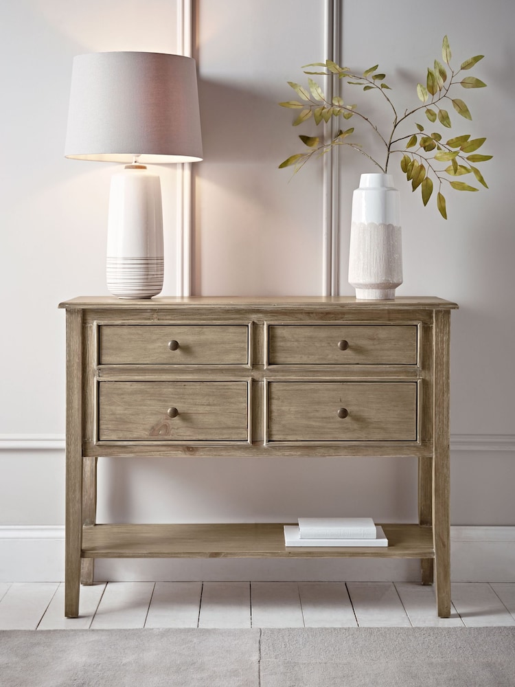 Cox & Cox Limewashed Camille Chest of Drawers - Image 1 of 4