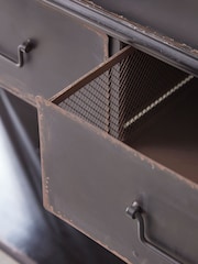 Cox & Cox Grey Industrial Iron Console Table - Image 4 of 6