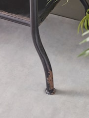 Cox & Cox Grey Industrial Iron Console Table - Image 6 of 6