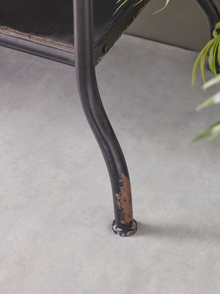 Cox & Cox Grey Industrial Iron Console Table - Image 6 of 6