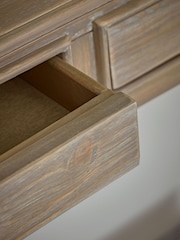 Cox & Cox Limewashed Camille Console Table - Image 4 of 6