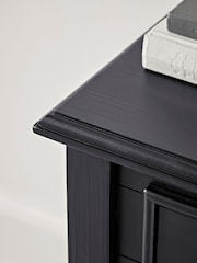 Cox & Cox Black Camille Bedside Table - Image 2 of 6