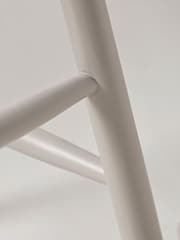 Cox & Cox Grey Limewashed Bar Stool - Image 5 of 6