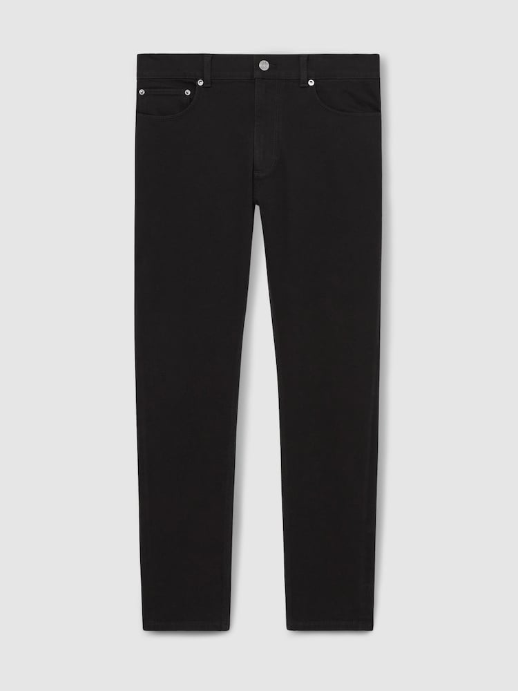 Reiss Stay Black Picton Cotton-Stretch Slim-Fit Jeans - Image 2 of 5