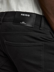 Reiss Stay Black Picton Cotton-Stretch Slim-Fit Jeans - Image 4 of 5